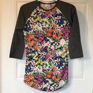 Lula Roe baseball tee